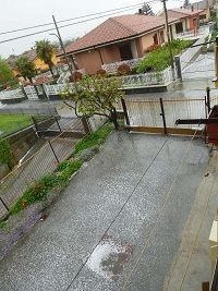 Violenta grandinata nella Granda