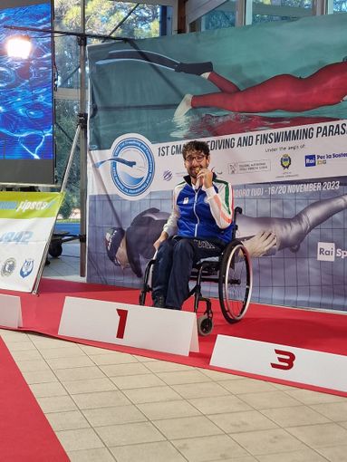 L'atleta braidese Roberto Spigonardo L'atleta braidese Roberto Spigonardo