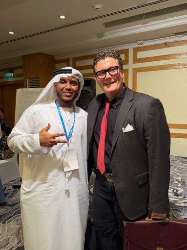 Virgilio Monge del Denina Pellico Rivoira di Saluzzo al  FWWMUN di Abu Dhabi