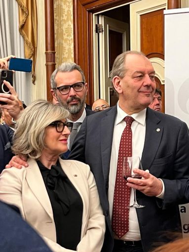 Il senatore Patrizio La Pietra col sottosegretario Ciaburro