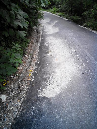 “Che peccato, l'aver voluto sporcare di nero bitume la carrareccia Lemma-Pian Pietro di Valmala… ” “Che peccato, l'aver voluto sporcare di nero bitume la carrareccia Lemma-Pian Pietro di Valmala… ”