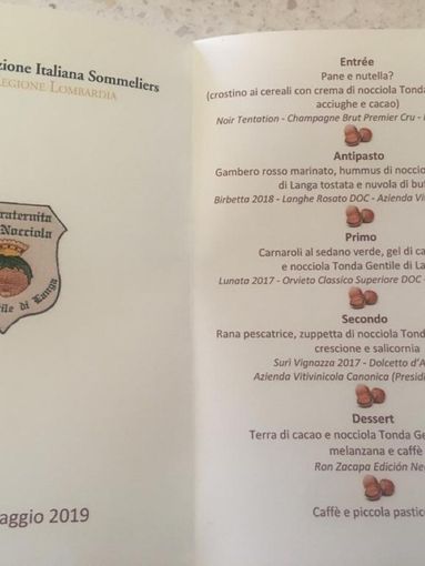 La Nocciola Tonda Gentile di Langa ospite dei sommelier lombardi La Nocciola Tonda Gentile di Langa ospite dei sommelier lombardi