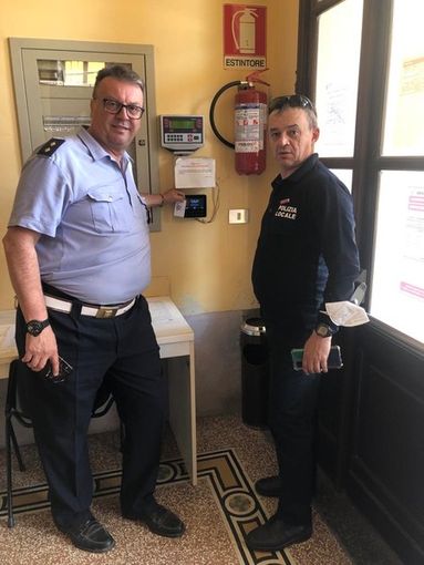 Danilo Boiero, a sinistra, con il comandante Marco Peiretti