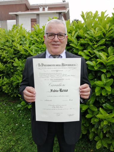 Fabio Reno - 66 anni, residente a Caraglio – è stato nominato Cavaliere al Merito della Repubblica