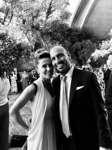 Fabrizio Viale con la moglie Valentina