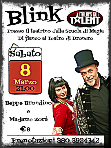 Dronero, spettacolo con Beppe Brondino e Madame Zorà