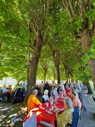 Saluzzo, pranzo nel parco della residenza Tapparelli
