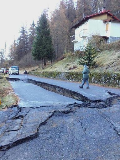 Frana tra Monesi di Mendatica e Briga Alta: la zona è off limits