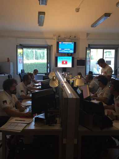 Immagini scattate ieri alla centrale saluzzese del NUE 112 Immagini scattate ieri alla centrale saluzzese del NUE 112