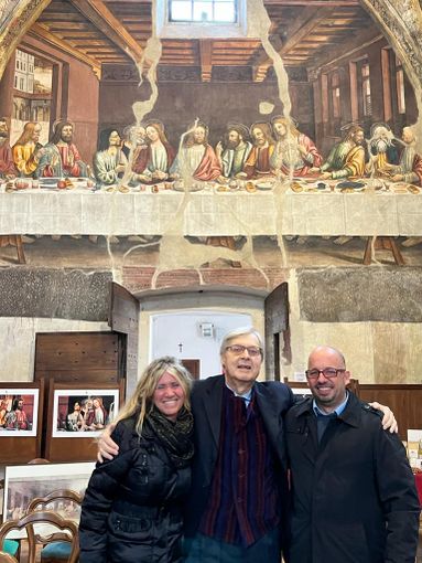 Il sottosegretario alla Cultura Vittorio Sgarbi in visita a Staffarda e a Revello