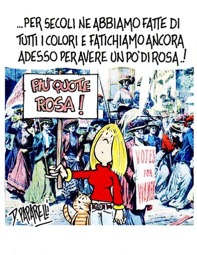 Rivendichiamo la parità con l'uomo, ma potremmo essere anche più ambiziose... Rivendichiamo la parità con l'uomo, ma potremmo essere anche più ambiziose...