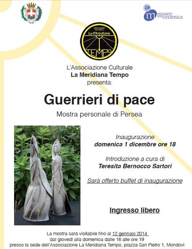 Mondovì, la mostra di ceramiche di Persea inaugura la riapertura dei locali della Meridiana Tempo