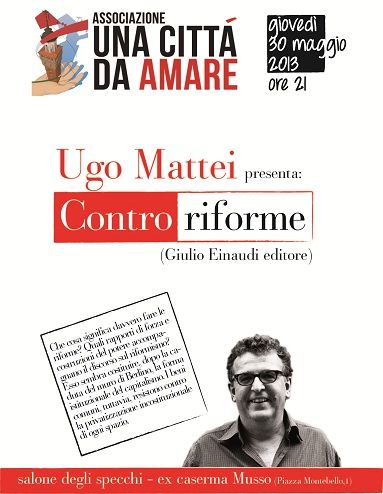 Il giurista Ugo Mattei ospite a Saluzzo