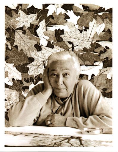 Federica Galli, Ritratto con foglie courtesy Fondazione Federica Galli