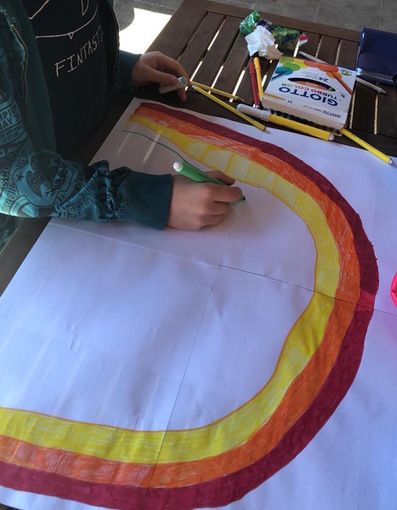 L'arcobaleno sulle Alpi visto da Mondovì