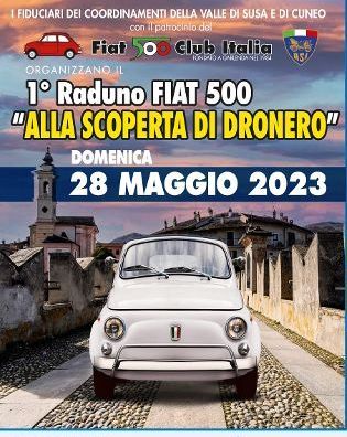 Tutto è pronto per il primo raduno delle Fiat 500 "Alla scoperta di Dronero"