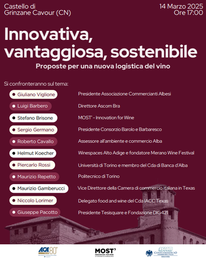 Un incontro per discutere di un modello di logistica del vino innovativo, vantaggioso e sostenibile Un incontro per discutere di un modello di logistica del vino innovativo, vantaggioso e sostenibile