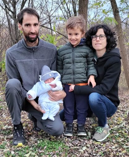 Pietro Bottero, Sara Ferrua, il piccolo Giorgio e Lorenzo, l’angioletto di famiglia