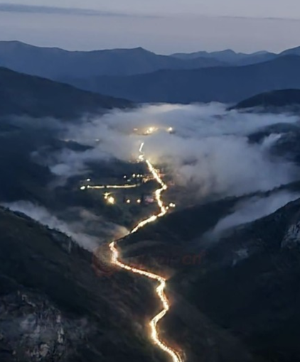 Il traffico sulla Statale 28 lo scorso 16 marzo