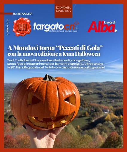 A Mondovì torna "Peccati di Gola" con la nuova edizione a tema Halloween