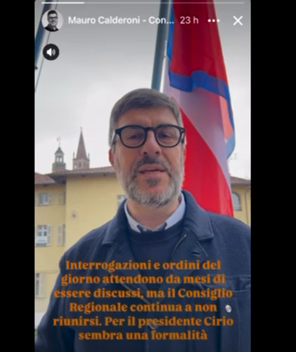 Il video "incriminato" dell'ex sindaco Mauro Calderoni Il video "incriminato" dell'ex sindaco Mauro Calderoni