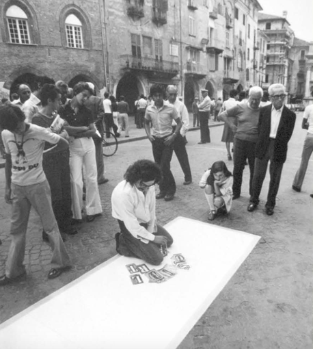 Un'immagine dell'happening tenuto nell'estate 1975 Un'immagine dell'happening tenuto nell'estate 1975