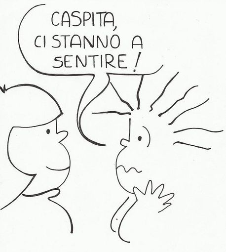 Il cartello creato per l'incontro
