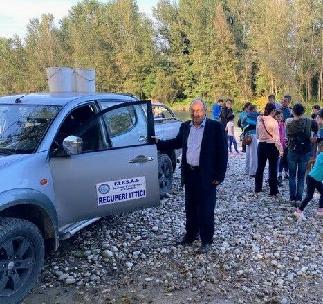 Il presidente Fipsas Cuneo Pellegrino