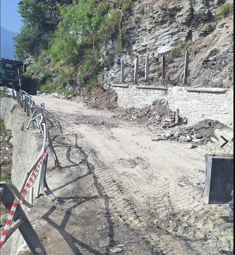 Albaretto Macra, provinciale 357 liberata dai detriti e di nuovo percorribile per i residenti Albaretto Macra, provinciale 357 liberata dai detriti e di nuovo percorribile per i residenti