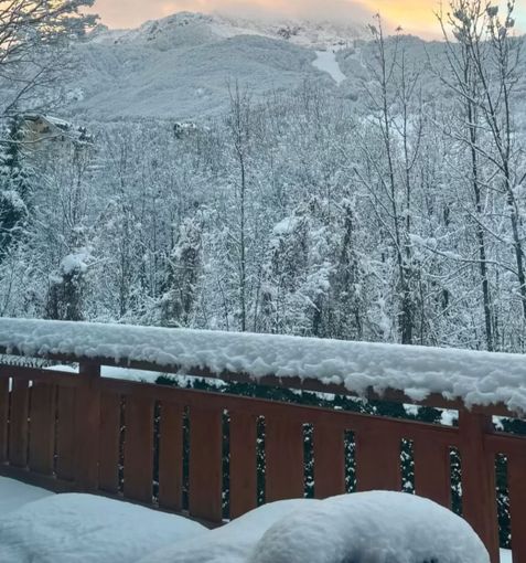 Sulle cime della Granda una domenica di neve sopra i 1800 metri