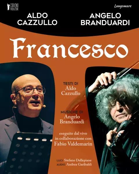 Cazzullo e Branduardi a Busca raccontano San Francesco Cazzullo e Branduardi a Busca raccontano San Francesco