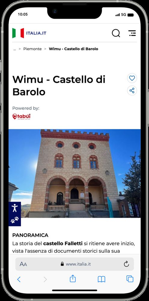 TabUi diventa vetrina del Ministero del Turismo. I contenuti dell’App sbarcano su www.italia.it