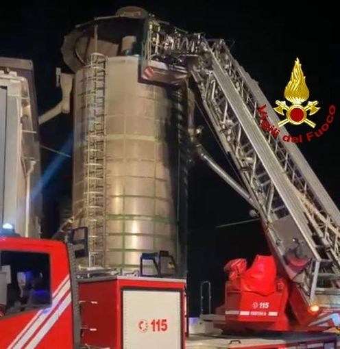 In fiamme un essiccatoio a Morozzo