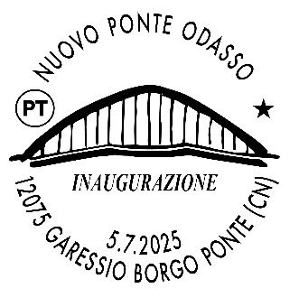 Poste Italiane: a Garessio speciale annullo filatelico per l'inaugurazione del Ponte Odasso Poste Italiane: a Garessio speciale annullo filatelico per l'inaugurazione del Ponte Odasso