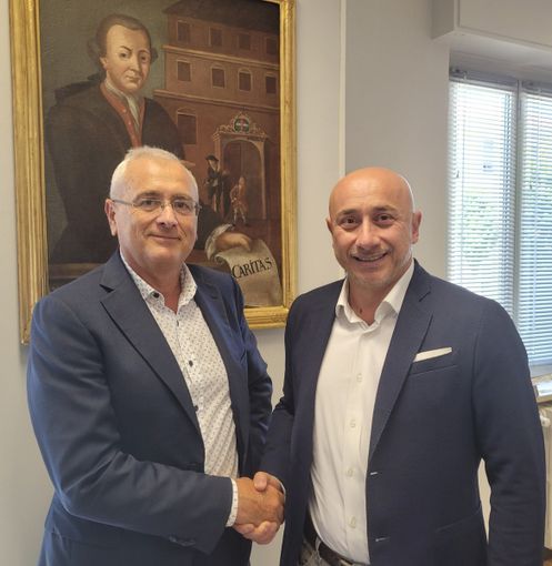 Il dottor Alberto Rivarossa con il direttore generale Livio Tranchida