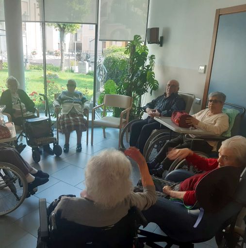 Alcuni anziani ospiti di una RSA Alcuni anziani ospiti di una RSA