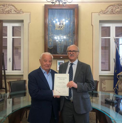 Il consigliere Sebastiano Massa e il sindaco Gian Pietro Gasco