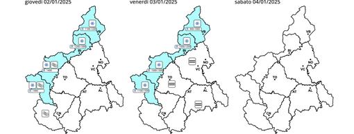 Dal pomeriggio attese deboli nevicate sulle cime delle valli saluzzesi