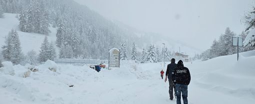 La nevicata a Bersezio, in Valle Stura La nevicata a Bersezio, in Valle Stura
