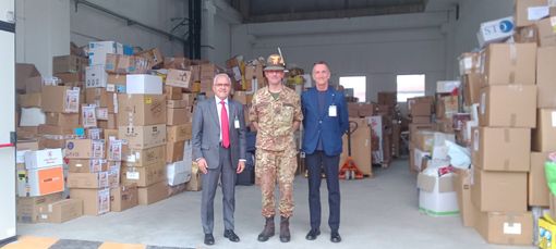 "Aiutiamo il Libano": incontro tra i vertici provinciali di Confcommercio - Imprese per l'Italia e il comandante degli Alpini Davide Marini