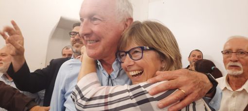 Franco Demaria con la moglie Luisa