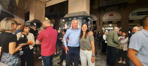 Franco Demaria con la vice Francesca Neberti, campionessa di preferenze Franco Demaria con la vice Francesca Neberti, campionessa di preferenze