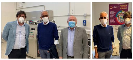 La chiocciola rende fHelix l'economia: visita di Beppe Ghisolfi a Cherasco