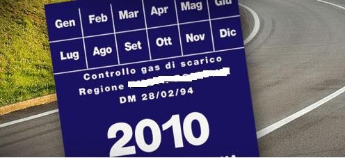 dal 1-1-2012 addio al Bollino Blu