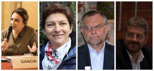 Da sinistra: Gianna Gancia, Elena Frediani, Francesco Balocco e Alberto Poggio