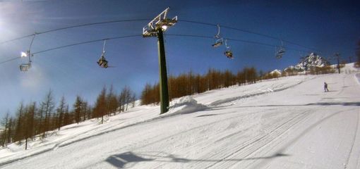 Gli impianti della seggiovia Monviso di Crissolo