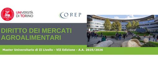 Master di II° Livello in "Diritto dei Mercati Agroalimentari" dell’Università di Torino Master di II° Livello in "Diritto dei Mercati Agroalimentari" dell’Università di Torino