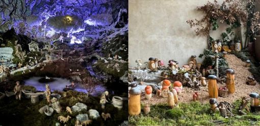 Il presepio di Isasca e quello intagliato a forma di funghi di Rossana Il presepio di Isasca e quello intagliato a forma di funghi di Rossana