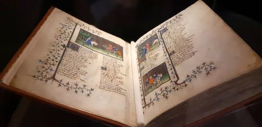 Le pagine su cui è aperto a Saluzzo le livre du Chevalier Errant Le pagine su cui è aperto a Saluzzo le livre du Chevalier Errant