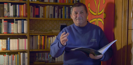 Valter Giordano, in un video della 'Chambra d'Oc'